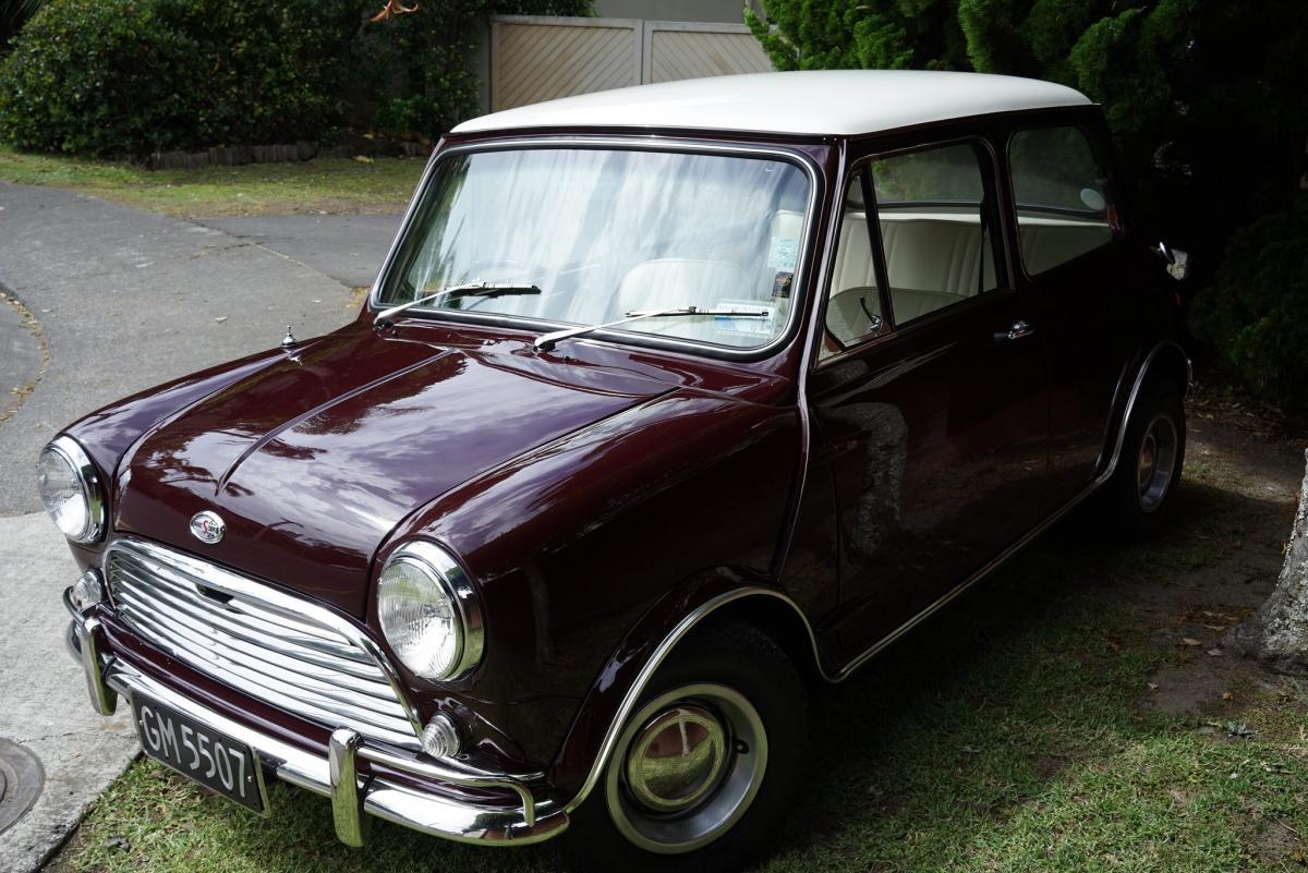 Special Burgundy MK2 1969 Morris Mini Cooper S in New Zealand (2).jpg