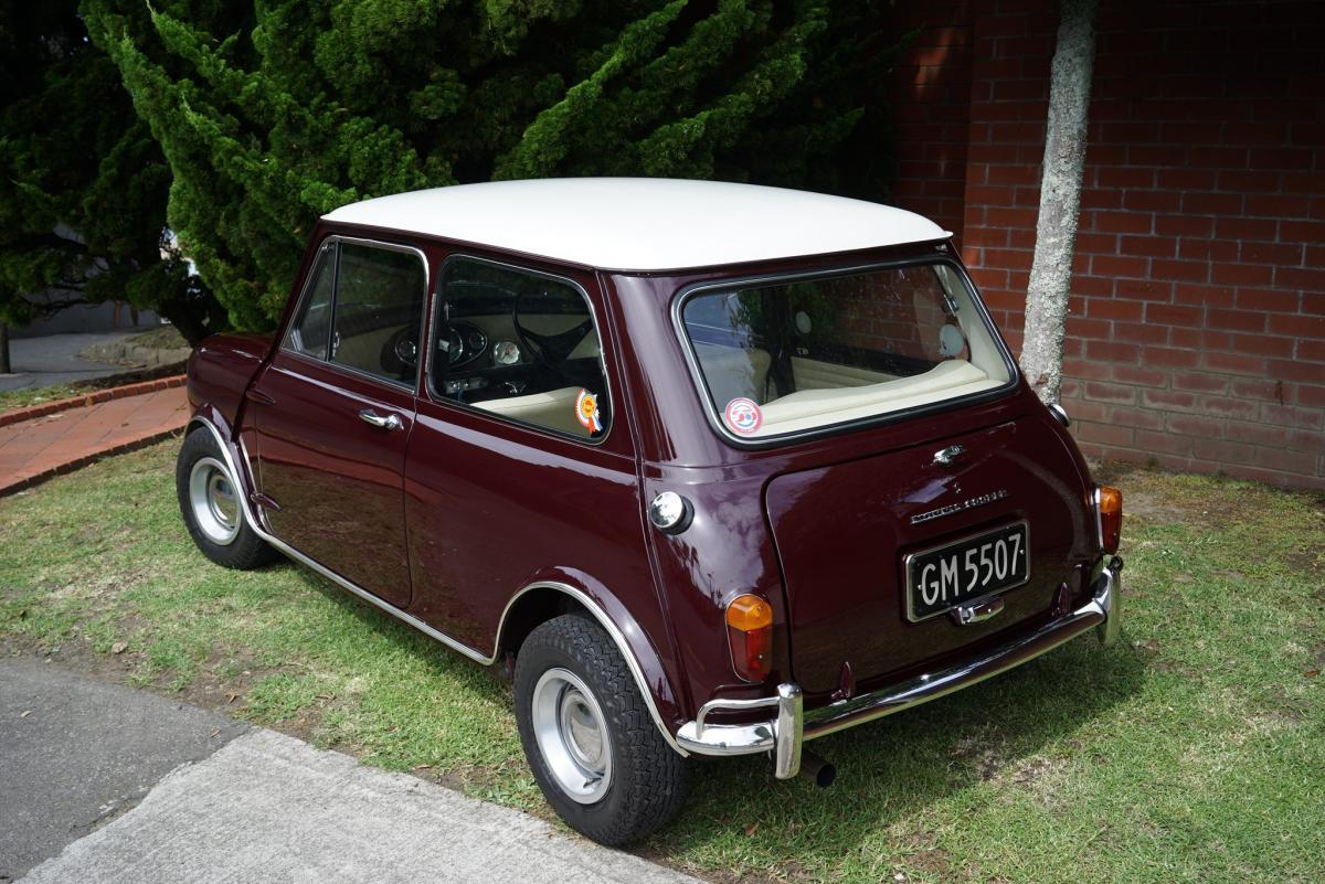 Special Burgundy MK2 1969 Morris Mini Cooper S in New Zealand (3).jpg