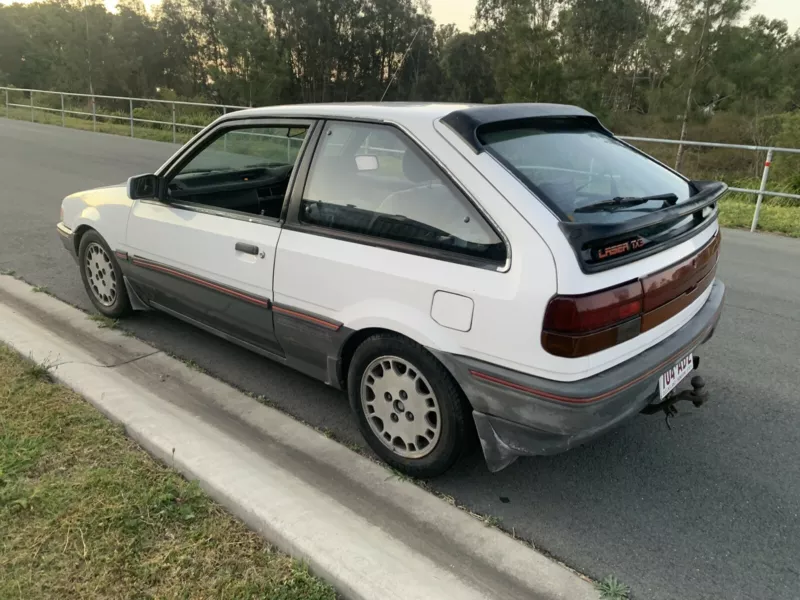 White 1988 KE Laser TX3 Turbo Front wheel drive white images (9).png