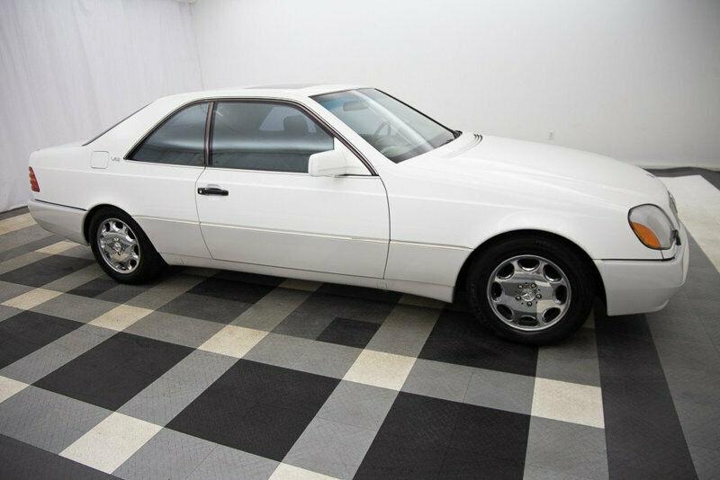 White 1995 S600 coupe Mercedes C140 W140 (3).jpg