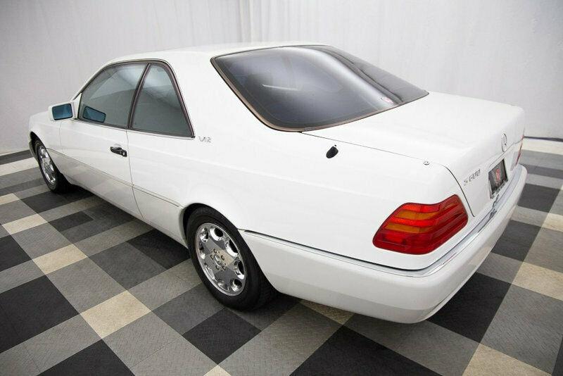 White 1995 S600 coupe Mercedes C140 W140 (8).jpg