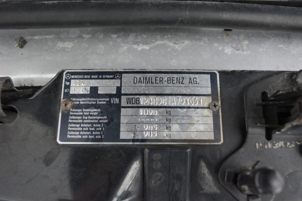X chassis VIN AMG Hammer Sedan w124 mercedes (2).jpg