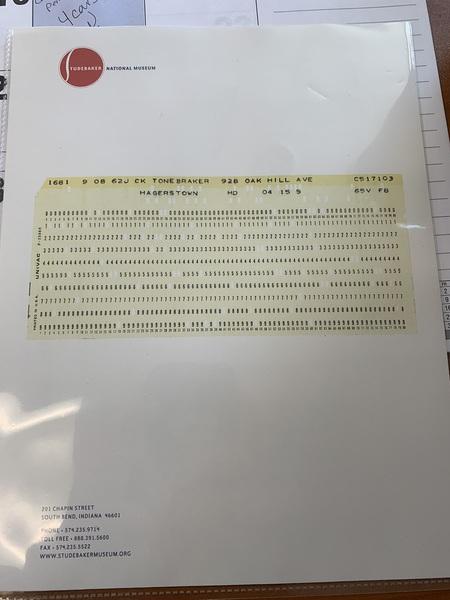 production records 1965 Studebaker daytona (2).jpeg