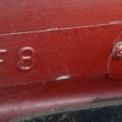 1966 Studebaker Daytona Sport Sedan V8 red white roof (2) VIN plate chassis numbers.jpg