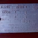 1981 Ford Falcon XD ESP Red original V8 VIN chassis plate data plate image.jpg