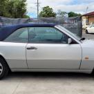 1995 Mercedes A124 E220 Cabriolet silver with blue roof and trim for sale Australia (5).jpg