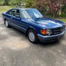 Blue 1989 Mercedes C126 W126 560 SEC coupe Australia (1).jpg