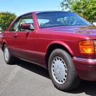 Burgundy maroon Mercedes 560SEC Australian delivered coupe car images (5).jpg