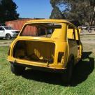 Leyland Mini Sunshine shell stripped unrestored images yellow devil 1977 (6).jpg