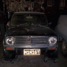 Restored Australian Leyland Mini Clubman GT Cadiz Orange 1972 (3).gif