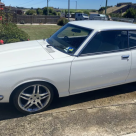 White Datsun 180B SSS Bluebird coupe 1974 for sale SR20 conversion Australia (4).png