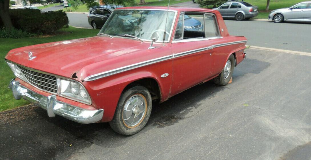 194 Studebaker Daytona Bordeaux Red unrestored R1 original hardtop (3).jpg